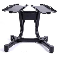 Ayarlanabilir Dambıl Standı, Dayanıklı ve Ergonomik Tasarım, Siyah, Ev ve Spor Salonu Kullanım