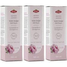 %100 Doğal Gül Suyu 150 ml (3X150)