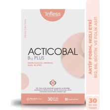 Acticobal B12 Plus – Metilkobalamin, Folik Asit, Biotin, B6 Içeren 30 Dil Altı Tablet