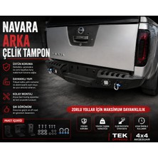 Tek Off Road Garage Navara Arka Çelik Tampon
