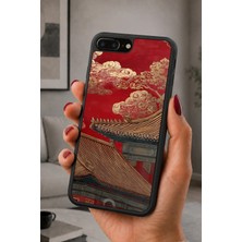 BG AKSESUAR iPhone 7 Plus / 8 Plus Uyumlu Çinmimarisi Desenli Kamera Korumalı Darbelere Dayanıklı Kılıf
