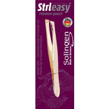 Strleasy 6247 Solingen Çelik Cımbız, Yan Uç, Paslanmaz Çelik, Gold