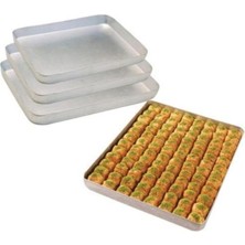 Sağlam 30X40 Bakır Sanatı Alüminyum Baklava Börek Tepsisi