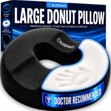 Sandalye Için Donut Yastık Koltuk Minderi - Oturan Donut Yastığı, Hemoroit, Koksiks, Siyatik, Y