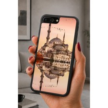 BG AKSESUAR iPhone 7 Plus / 8 Plus Uyumlu Minare Desenli Kamera Korumalı Darbelere Dayanıklı Kılıf