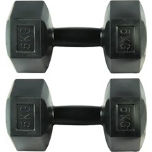 Ikili Dambıl Seti 5 kg x 2 Adet 10 kg Ağırlık Dumbell Set Tek Ebat