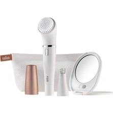 Face 831 Yüz Epilatörü Yüz Temizleme Cihazı Özel Seri, Çanta ve Peeling Fırça Başlığı D