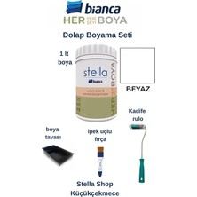 Binca Stella Su Bazlı Akrilik Boya Dolap Boyama Seti,beyaz