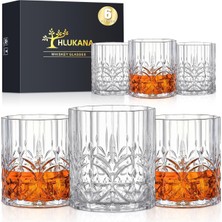 Hlukana Kırılmaz Tritan Plastik Viski Bardakları 6'li Set, 14 Oz Scotch Kokteyl Romu Için Eski M