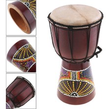 Djembe Davul Darbuka Renkli Afrika El Yapımı 30CM Çocuk Bongo Kongo