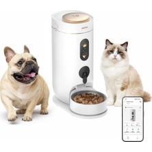 Mova Nutripal 10 Ultra Akıllı Evcil Hayvan Mama Makinesi, 4l Kapasite, Ai Besleme Programı, 1080P