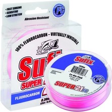 Sufix Süper 21 Fluorocarbon Misina Pink 50MT
