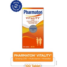 Vitality Multivitamin, Mineraller ve Kore Ginsengi Içeren Takviye Edici Gıda, 100 Tablet