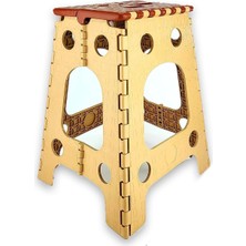 Taşınabilir Katlanır Portatif 3 No Kamp Sandalyesi Tabure 45,5cm x 35CM AL3888