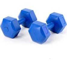 Dambıl Ağırlık Seti 10 kg x 2 Adet (Mavi)