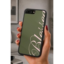 BG AKSESUAR iPhone 7 Plus / 8 Plus Uyumlu Sarmaşık Desenli Kamera Korumalı Darbelere Dayanıklı Kılıf