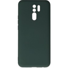 Adalı Store Xiaomi Redmi 9 Kılıf Nano Içi Kadife Silikon - Koyu Yeşil