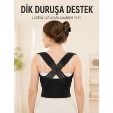 Sırt Destek Korsesi Dik Duruş Için Ayarlanabilir Lastikli Postür ve Bel Korsesi