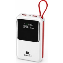 Deluxse DP032 20000 Mah 120W Hızlı Şarj Destekli Dijital Ekranlı Powerbank