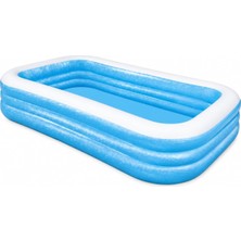 Jumbo Büyük Boy Şişme Havuz, 3.05 Metre Geniş Aile Havuzu, 3 Katmanlı Dayanıklı Pvc Uv Güne