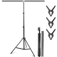 100X200 cm T Arka Plan Destek Seti, Fon Standı Stüdyo, Fotoğraf, Video, Açılış,doğum Günü