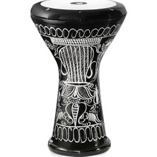 Odea Vatan Darbuka Profesyonel Büyük Boy Siyah Erzincan El Işleme Darbuka Doumbek Darabuka 5 Numara