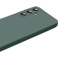 Adalı Store Samsung Galaxy S25 Fe Nano Içi Kadife Silikon - Koyu Yeşil