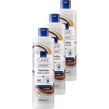 Care Hindistan Cevizi Yağı Içeren Vücut Losyonu 400 Ml. Üçlü Set