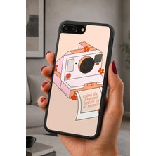 BG AKSESUAR iPhone 7 Plus / 8 Plus Uyumlu Analog Desenli Kamera Korumalı Darbelere Dayanıklı Kılıf