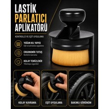 Parlat Geç Lastik Parlatıcı Aplikatör Fırçası Yumuşak Tüylü Premium Araç ve Motor Lastik Parlatma Aparatı