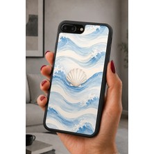 BG AKSESUAR iPhone 7 Plus / 8 Plus Uyumlu Denizkabuğu Desenli Kamera Korumalı Darbelere Dayanıklı Kılıf