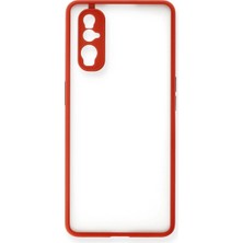 Adalı Store Oppo Find X2 Kılıf Montreal Silikon Kapak - Kırmızı