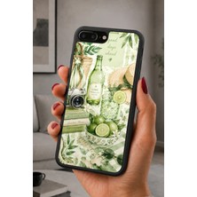 BG AKSESUAR iPhone 7 Plus / 8 Plus Uyumlu Yaz Desenli Kamera Korumalı Darbelere Dayanıklı Kılıf
