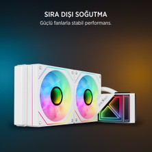 James Donkey Lugis JDC240 Argb 240MM Beyaz Sıvı Işlemci Soğutucu Am5 ve LGA1700 Uyumlu