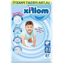 Odea Beyaz 3D Junior Bebek Bezi, 5 Beden, Aylık Paket 78 Adet