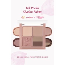 Mat Tonlarda 4lü Far Paleti PERIPERA Ink Pocket Shadow Palette(09 Fall Smells Fresh From The Farm)