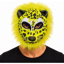 Uravas Store Sarı Yeleli Benekli Leopar Eva Maske