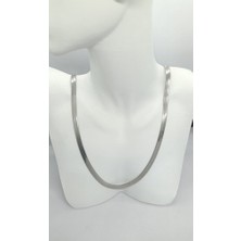 Nd Jewelry Milano Yassı İtalyan Zincir Kolye (50+6 cm)