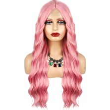 Trendexa Pembe Dalgalı Tül Peruk