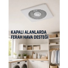 Adalı Store 150 mm Havalandırma Aspiratörü 20,8 x 20,8 cm 320 M³/h 20 W Duvar ve Tavan Montajlı Fan