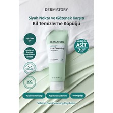 Sebumu Arındıran Siyah Nokta ve Gözenek İçin Kil Temizleme Köpüğü DERMATORY Salicinic Pore Clay Foam
