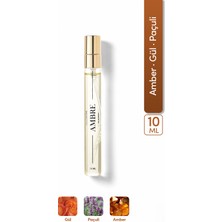 ILLUSIONE Ambre EDP Kadın Seyahat Boy Parfüm 10ml | Amber-Paçuli-Gül | Bergamot, Sedir, Karanfil, Vetiver