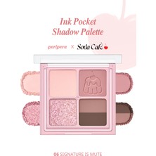 Mat, Işıltılı Tonlarda 4lü Far Paleti PERIPERA Ink Pocket Shadow Palette (06 Signature is Mute)
