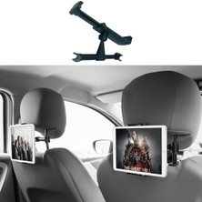 Starixa® Oto Koltuk Arkası Telefon Tablet Tutucu Ayarlanabilir 360 Derece Dönebilen Pratik Stand