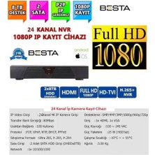 Starixa 24 Kanal Ip Kamera Kayıt Cihazı 1080P Nvr Eseecloud 2mp
