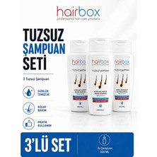 hairbox HAİRBOX Şampuan, Saç Bakım Şampuanı, Tuzsuz (3 Adet)