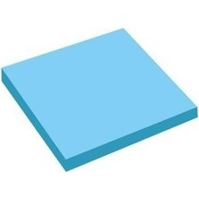 zufigo (4 Adet) Şeffaf Mavi Yapışkanlı Not Kağıdı | 76X76MM | 50 Yaprak | Post-It , Postit, Post It