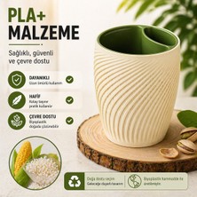 ATB Design Kabuk Ayırmalı Çerez Kabı L Atıştırmalık Kasesi L Çerezlik Kasesi L Çift Bölmeli Çerezlik