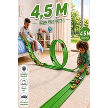Hyd Go Track Oyuncak Esnek Yarış Pisti Kıvrılabilen Aksiyon Pisti 4.5 mt Flex Track