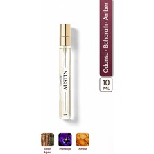 ILLUSIONE Austin EDP Erkek Seyahat Boy Parfüm 10ml | Odunsu-Baharatlı-Amber | Erik, Sedir, Paçuli, Misk